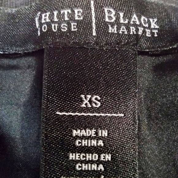 WHITE HOUSE BLACK MARKET Cheetah Zipper Sweater Cardigan 3/4 Sleeve SIZEXS - Picture 6 of 7